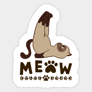 cat lover meaw Sticker